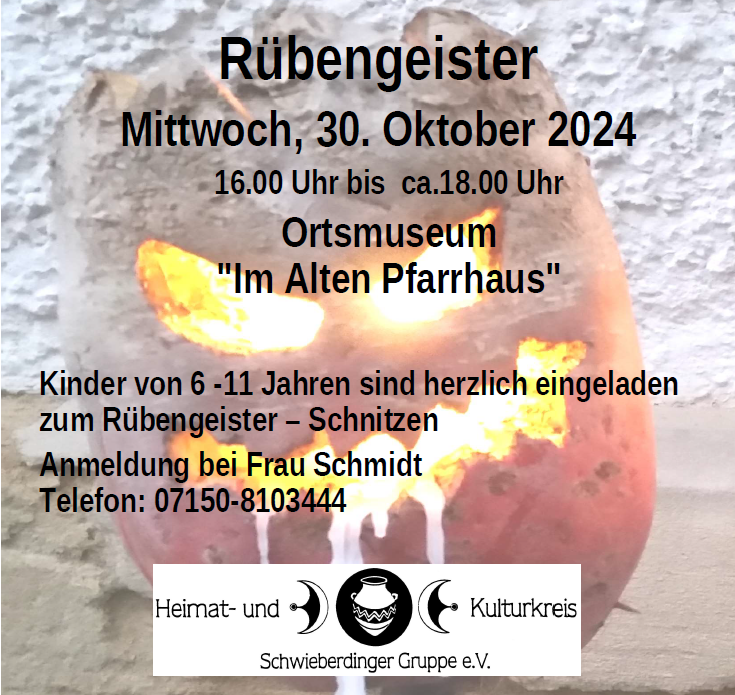 Rübengeister schnitzen 2024