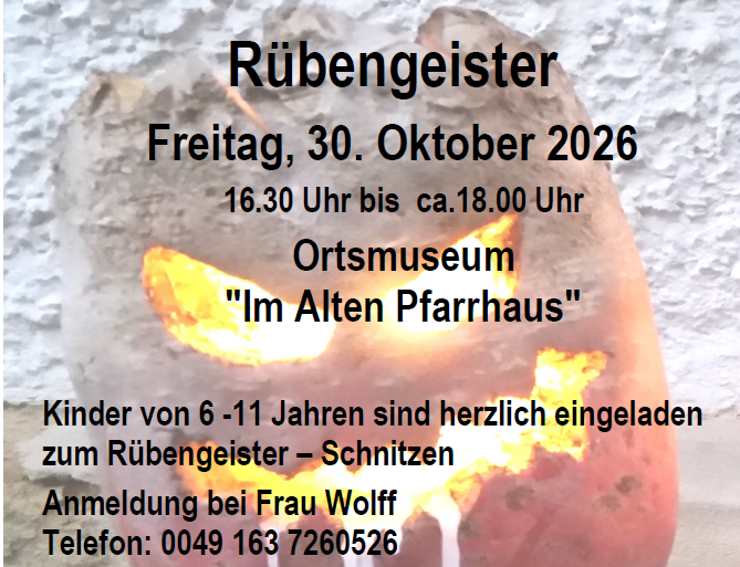 Rübengeister schnitzen